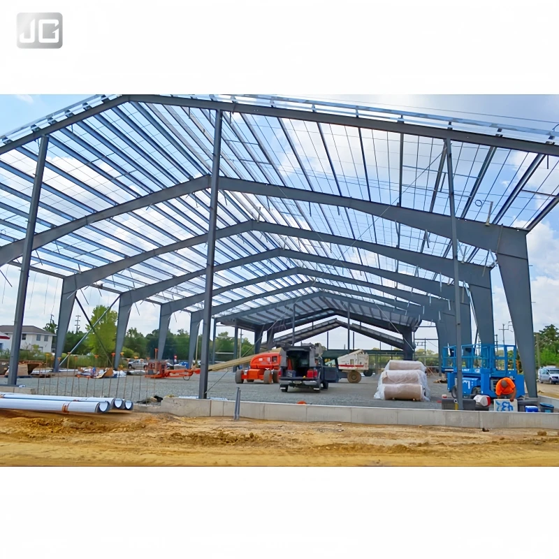 Prefabricated Industrial Steel Structure Workshop Heavy Duty Portal Frame Factory Building with Galvanized H Beams