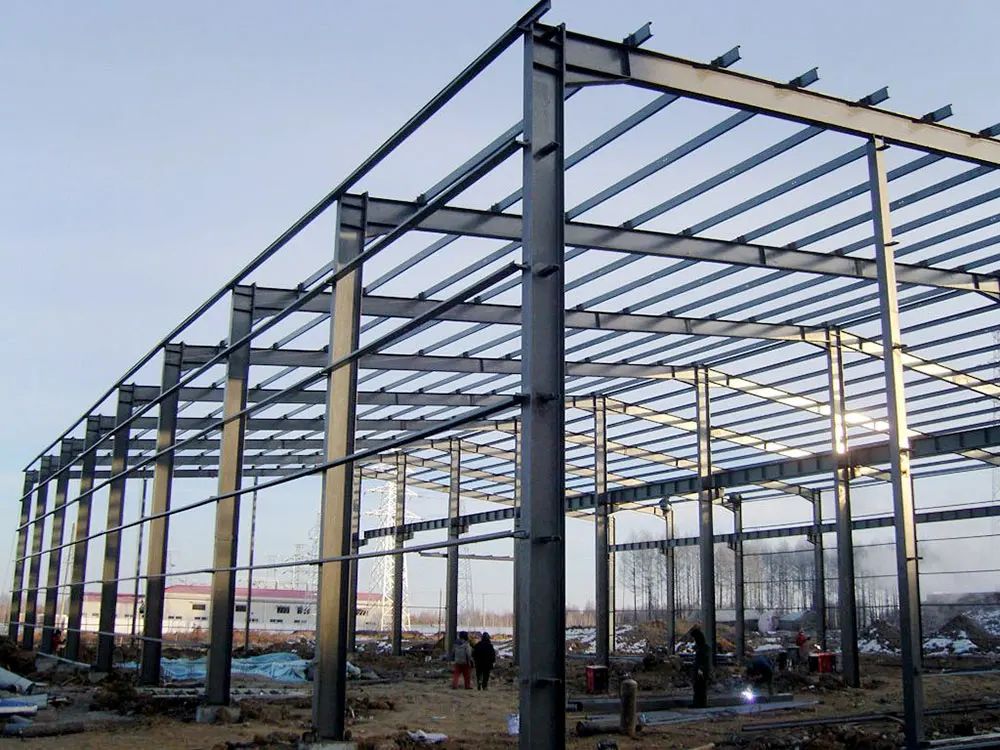 Prefabricated Pole Barn Kits Building Warehouse Self Storage Metal Building Customized Workshop Steel Structure