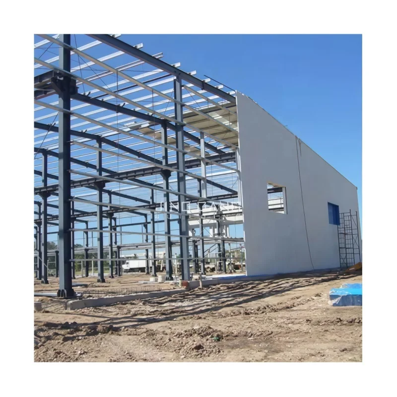 Qingdao Jinggang Heavy Steel Structure Building Factory Warehouse Workshop Welding Cutting Services for Industrial Construction
