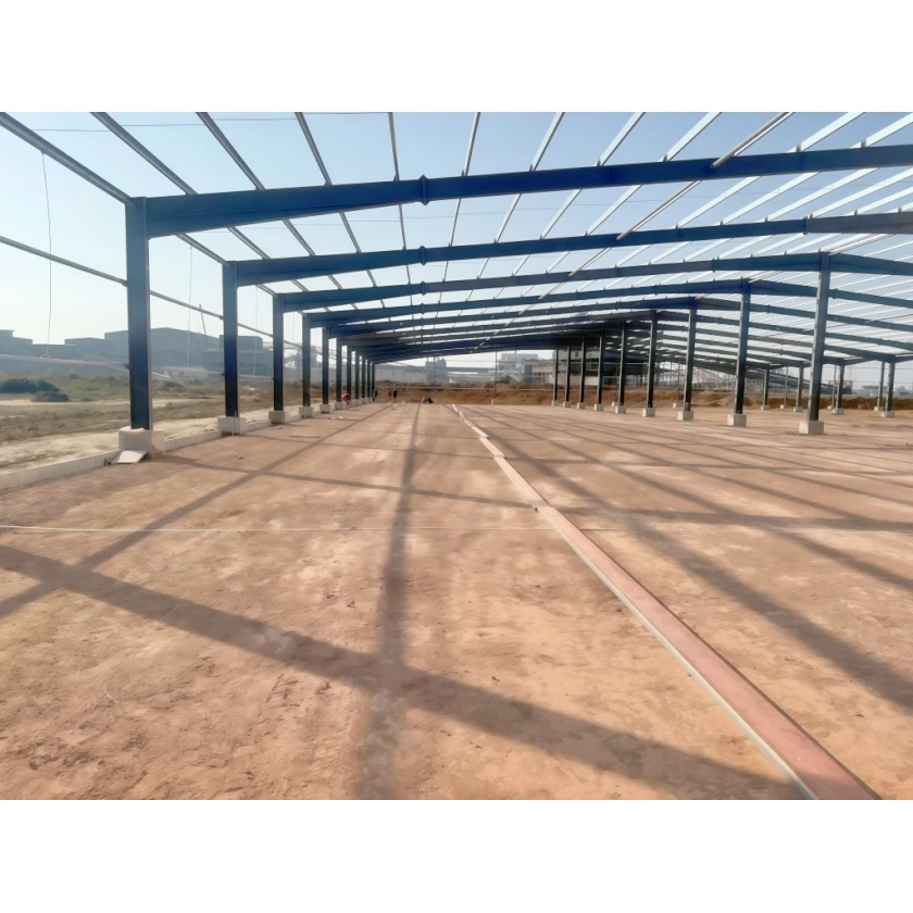 Prefabricated Steel Frame Galvanized Industrial Plant Shed Structure Warehouse Workshop with Sandwich Panel