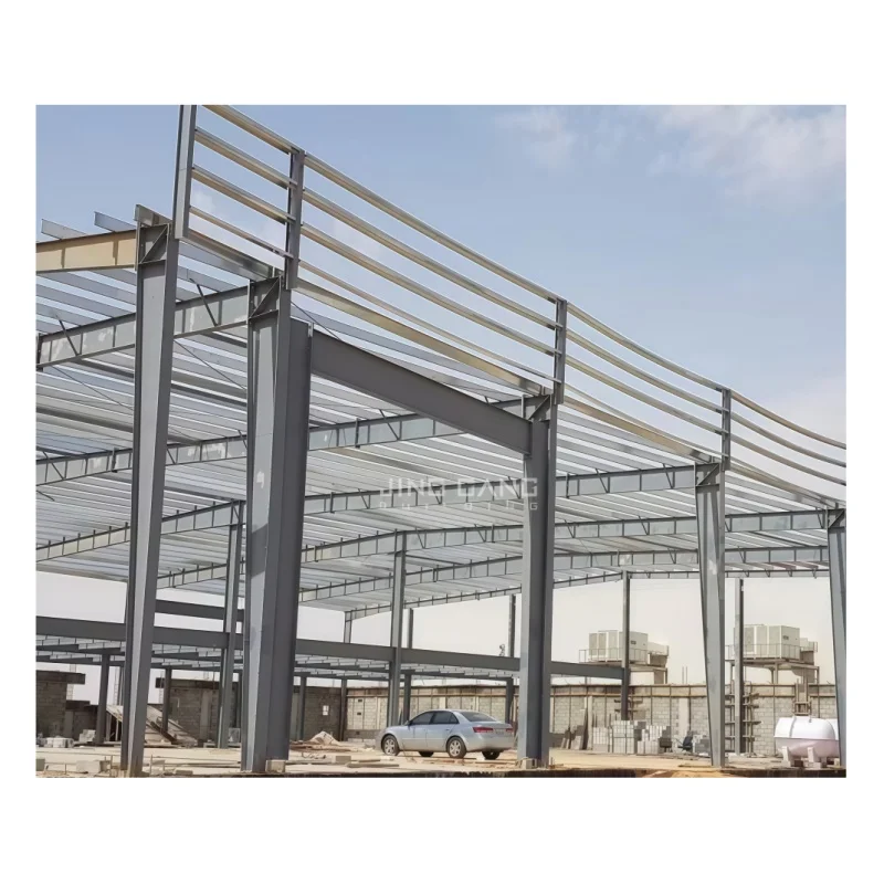 Wide Span Storage House Prefabricated Warehouse Building Galvanized Steel Structure