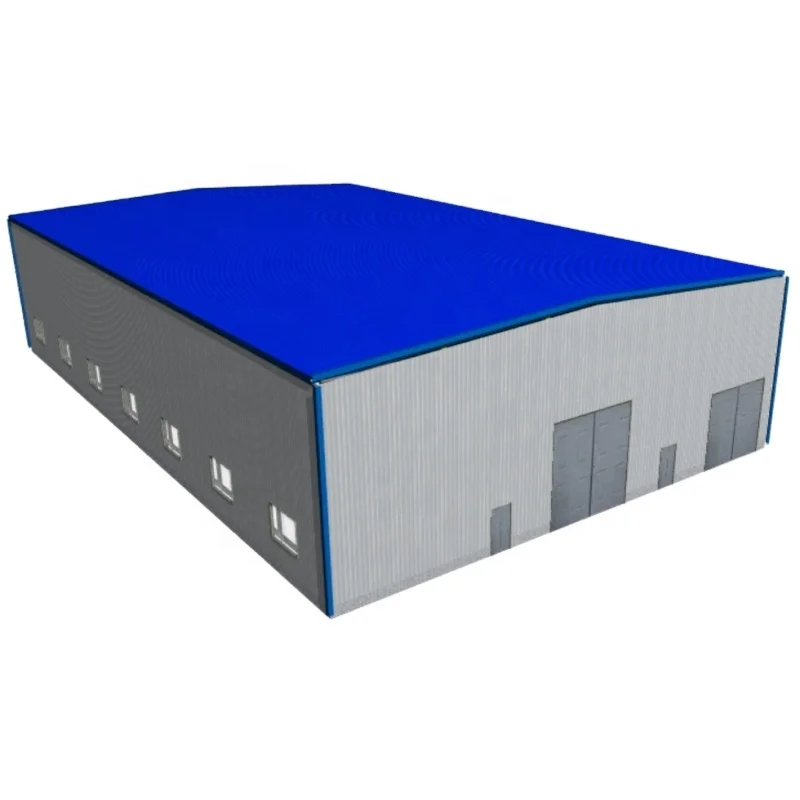 High Rise Building Large-Span Fast Build Prefab Light Gable Frame Prefabricated Steel Structure Warehouse with Welding