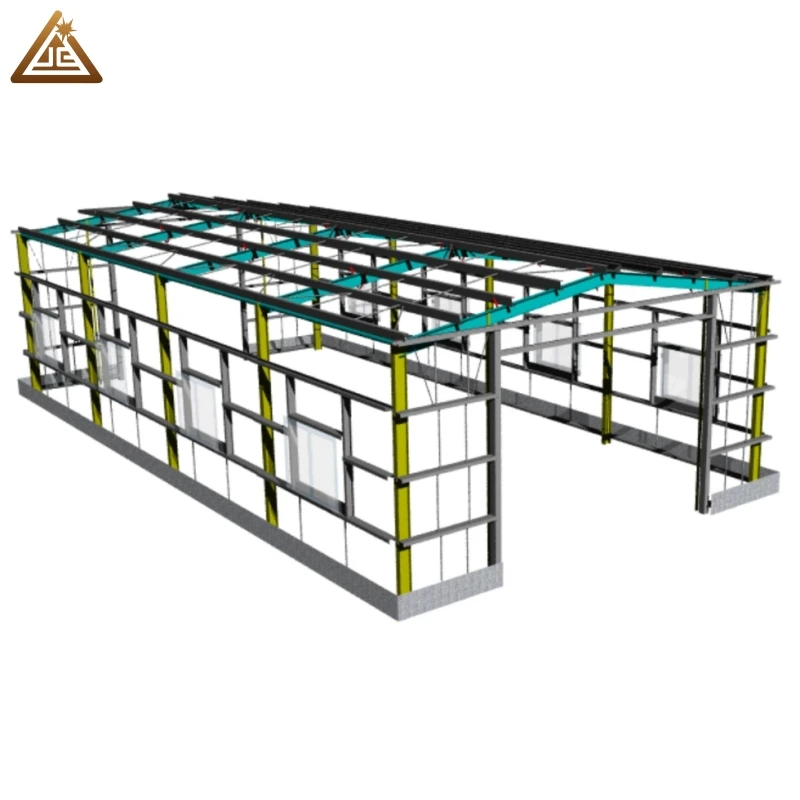 Pre Fabricated Warehouse Outdoor Storage Shed Prefabricated Portable Car Garage Steel Structure