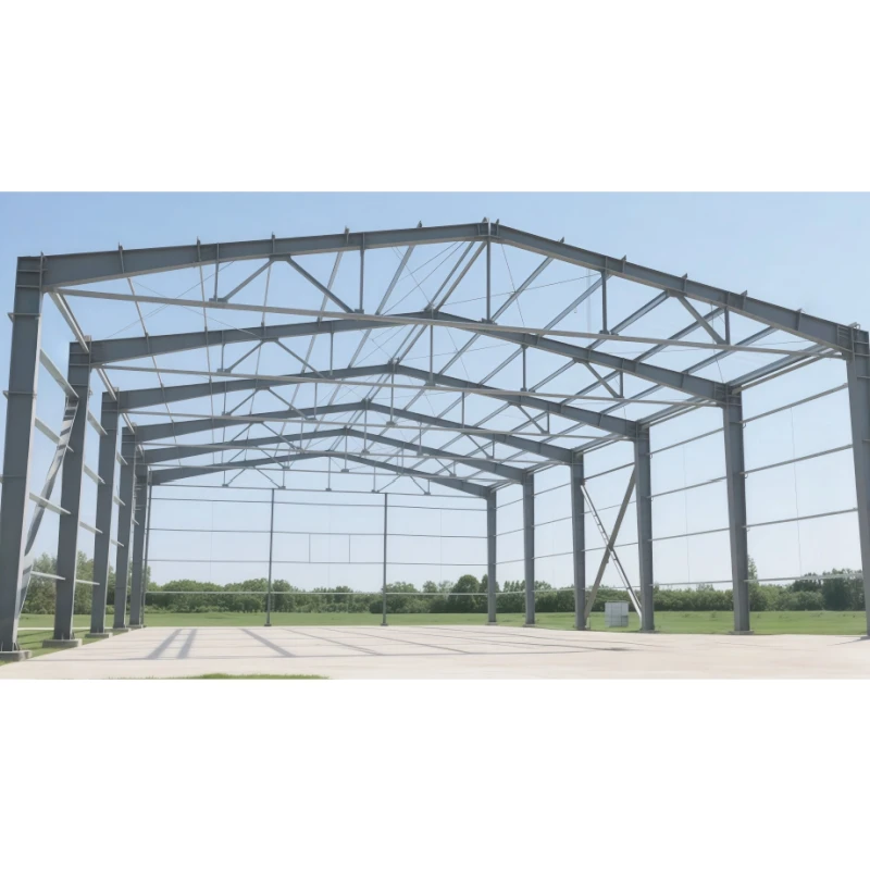 Long Life Span Sandwich Panel Metal Sheet Factory Hangar Prefab Workshop Steel Structure Warehouse Frame Construction Portable