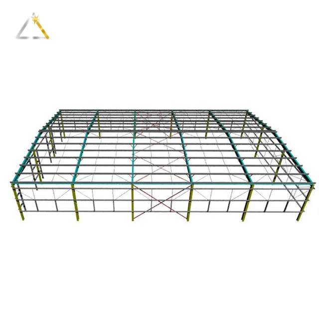 Multi Span Workshop Warehouse Metal Garages Sheds Frame Prefab High Rise Building Steel Structure for Storage