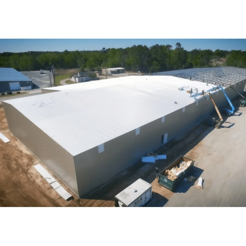 Sandwich Panel Metal Sheet Warehouse Workshop Hangar Building Steel Structure QDJGBUILD Industrial Design