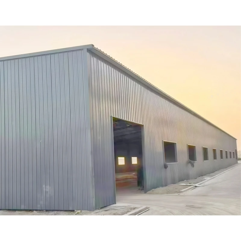 Large Span Prefab Type Skeleton Metal Multi Door Industry Warehouse Workshop Steel Structure Factory