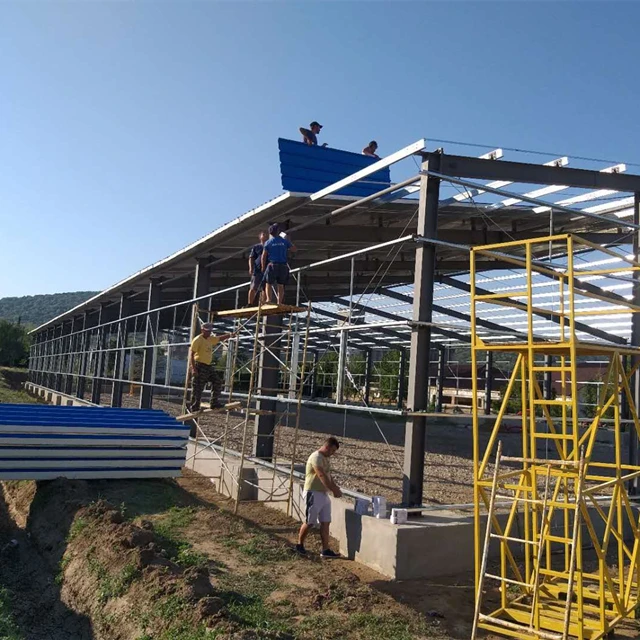 Prefabricated Warehouse Sheet Metal Prefab Steel Structure Hotel Building Construction