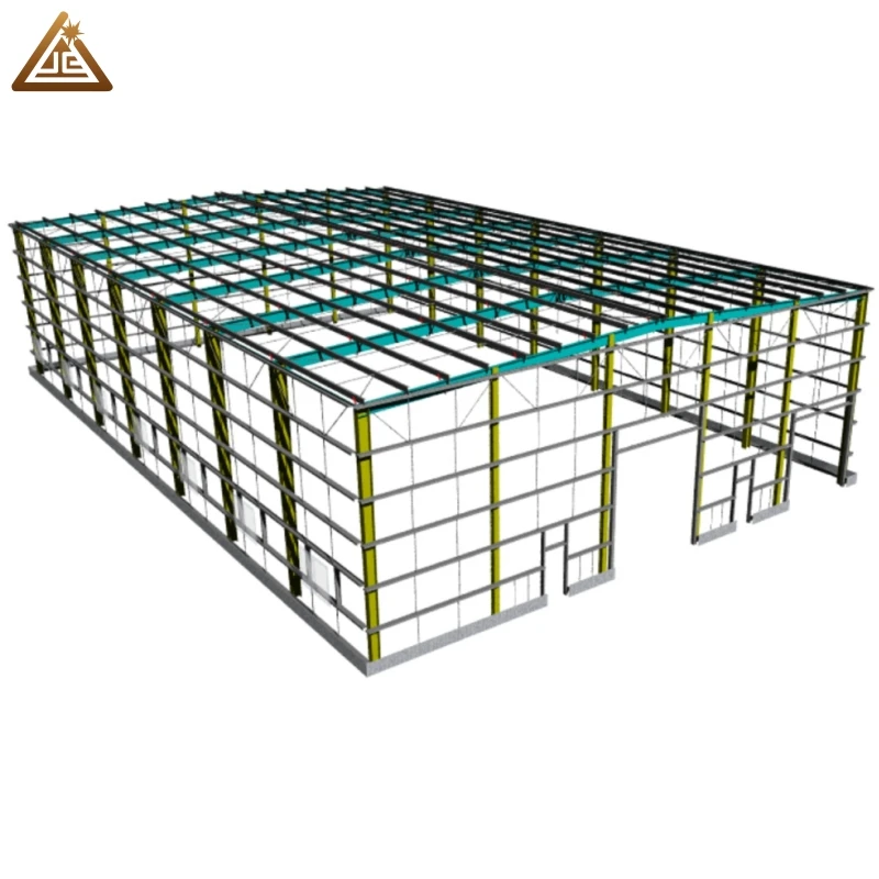 High Rise Building Large-Span Fast Build Prefab Light Gable Frame Prefabricated Steel Structure Warehouse with Welding