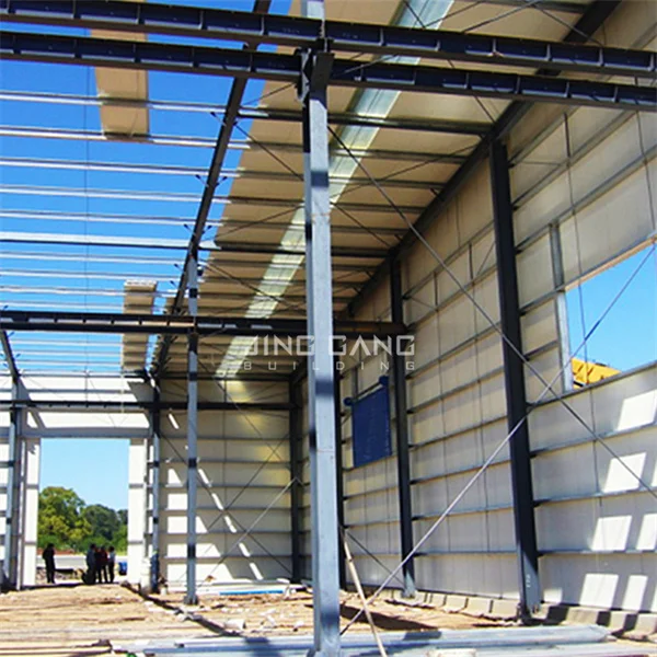 Prefabricated Warehouses Design Frame Construction Factory Building Plans Price Steel Structure Rooftop
