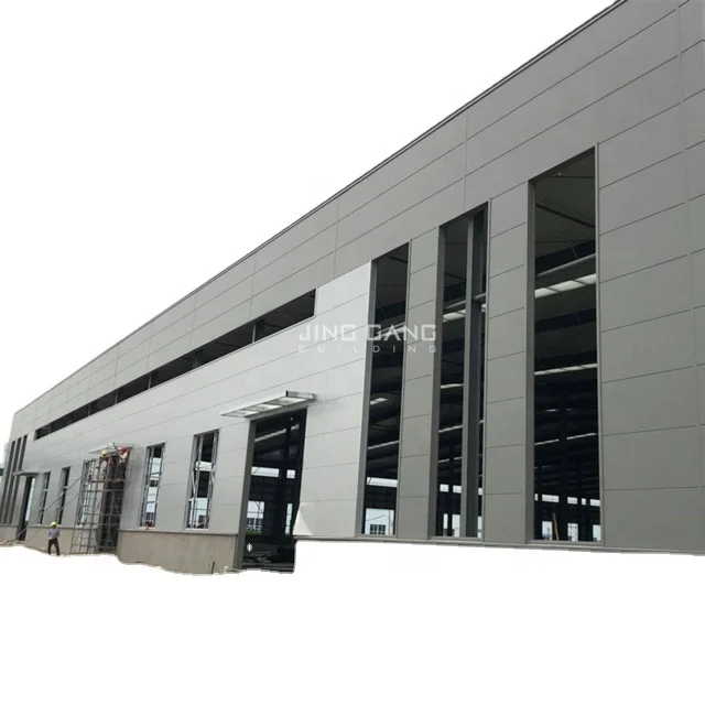Modular Prefabricated Factory Building, Low Cost Industrial Shed Design Steel Structure Workshop Warehouse