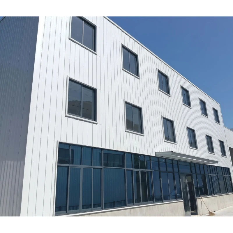Prefabricated Sandwich Panel Beam Fabrication Structural Steel Structure Industrial Workshop Warehouse Building