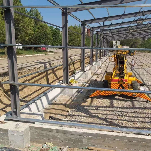 Prefabricated Warehouse Sheet Metal Prefab Steel Structure Hotel Building Construction