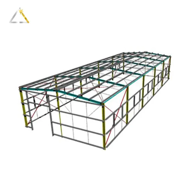 Multi Span Workshop Warehouse Metal Garages Sheds Frame Prefab High Rise Building Steel Structure for Storage