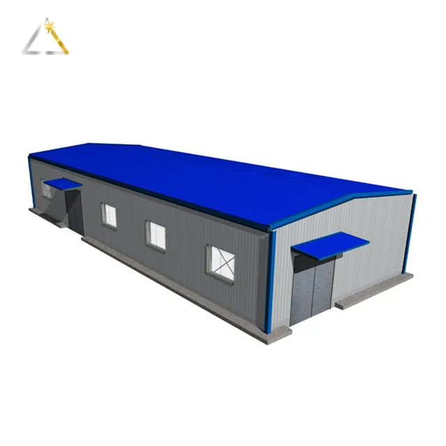 Fabricated Portal Metal Warehouse Garages Workshop Light Gauge Framing Sectional Building Steel Structural