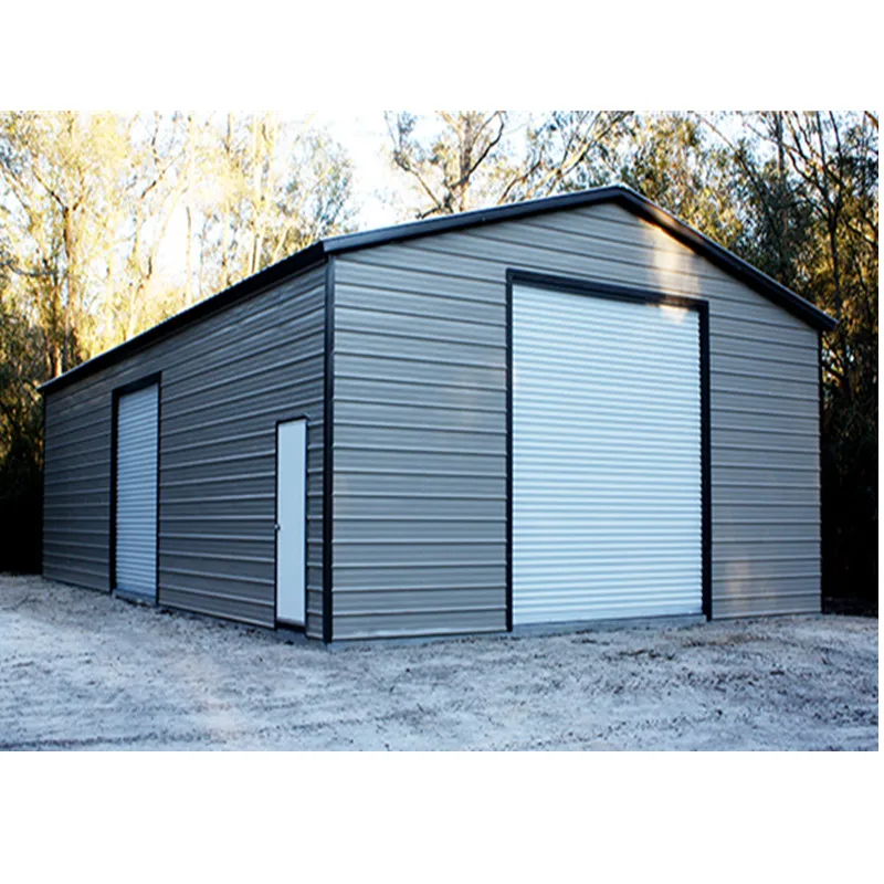 Metal Steel Construction Building Customized Garage Steel Structure Garage