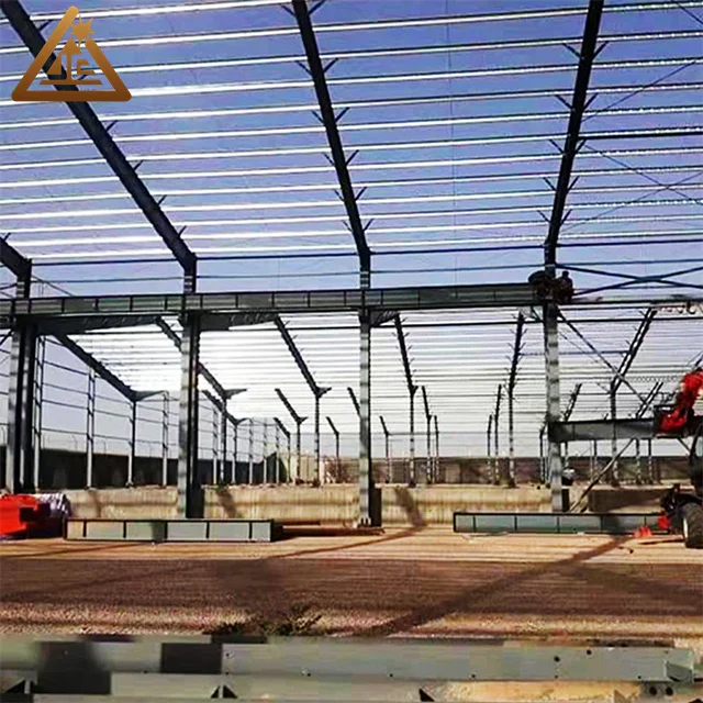 High Rise Iron Prefabricated Warehouse Structures Angle Line Structural Steel