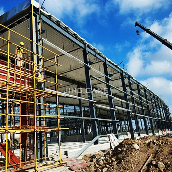 Heavy Steel Structure Building Q235B/Q355 Material Easy Assembly Quick Construction Prefabricated Customizable Industrial
