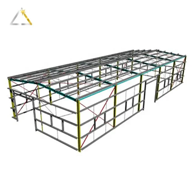 Verified Manufacturer 27.5x10.5x5 Light Construction Material Steel Structure Building Warehouse