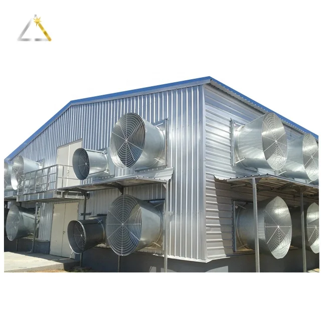 Galvanized Steel Chicken House Modern Poultry Farm Material Design