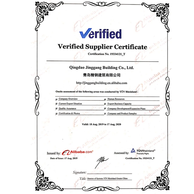 Verified Manufacturer 27.5x10.5x5 Light Construction Material Steel Structure Building Warehouse